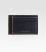 Keep business and credit cards close at hand in the streamlined Italian calfskin case.Four card slots4½W X 3HMade in Italy