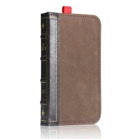 EC TECHNOLOGY 5 in 1 Genuine Handmade Leather Case for Iphone 4 / iphone 4s