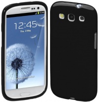 Cimo Gloss Back Flexible TPU Cover Case for Samsung Galaxy S III S3 (AT&T, T-Mobile, Sprint, Verizon, US Cellular, International) - Black (Revision 2)