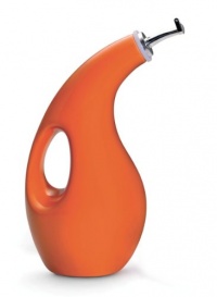 Rachael Ray Stoneware EVOO Oil Dispensing Bottle, Orange