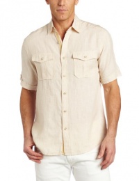 AXIS Men's Men's Short Sleeve Linen Shirt