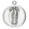 Sterling Silver Our Lady of Guadalupe Locket 24 Chain Gift Boxed