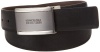 Kenneth Cole Reaction Mens Glove Grain Reversible Dress Belt With Brushed Nickel Plaque Buckle, Black/Brown, 36