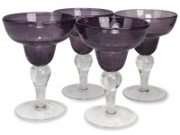 Artland Iris Margarita, 8-Ounce, Plum, Set of 4