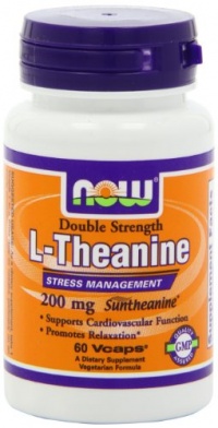 Now Foods, L-Theanine 200 Mg, Veg-Capsules, 60-Count