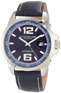 Stuhrling Original Men's 175.3315C6 Octane Concorso Automatic Date Blue Watch