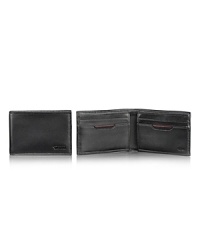 Soft, full-grain Napa leather brings a luxurious touch to your every day with this superior single bi-fold wallet from Tumi.