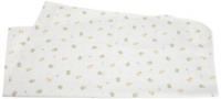 Carters Keep Me Dry Waterproof Flannel Crib Pad , Frog/White