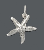 Add a little taste of the tropics to your look. Sterling silver charm by Rembrandt features a textured starfish -- the perfect addition to your charm bracelet or necklace. Approximate drop: 3/4 inch.