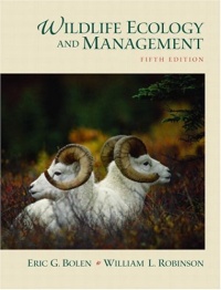 Wildlife Ecology and Management (5th Edition)