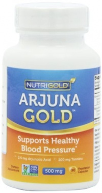 Nutrigold Arjuna Gold, 500 mg, 90 veg. capsules