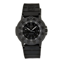 Luminox Men's 3001.BO Quartz Rubber Black Dial Watch