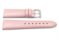 20mm Light Pink Patent Leather Watchband with Quick Release Pins Michele Style