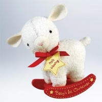 Hallmark 2011 Baby's First Christmas Plush Lamb Keepsake Ornament