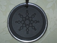 Scalar Energy Pendant w/metal ring fm A Scalar Energy Store (Can be Registered)