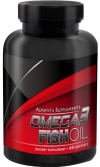 Advanta Supplements Omega3 Fish Oil, 60 Softgels (Pharmaceutical Grade Omega-3)