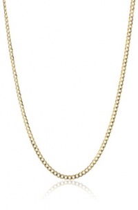 Men's 14k Yellow Gold 2.6mm Cuban Chain Necklace, 24