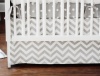 New Arrivals Zig Zag 2 Piece Baby Crib Bedding Set, Grey