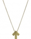 Dogeared Stand Up to Cancer Gold-Plated Sterling Silver Arrow Charm Necklace, 16