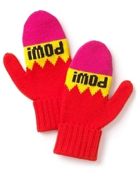 Punch up your winter street style in kate spade new york's POW! printed, colorblocked mittens.