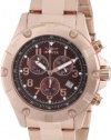 Invicta Men's 13622 Specialty Chronograph Brown Dial 18K Rose Gold Ion-Plated Stainless Steel Watch