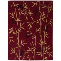 Nourison Rugs Chambord Collection CM07 Red Rectangle 7'9 x 10'10 Area Rug