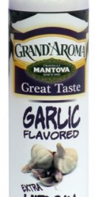 Mantova Spray Extra Virgin Olive Oil, Garlic, 8-Ounce