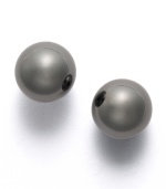 Polish your look with simple, everyday style. These Alfani earrings feature shiny ball studs crafted in unique hematite tone mixed metal. Approximate diameter: 3/8 inch.