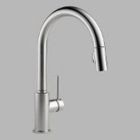 Delta 9159-AR-DST Single Handle Pull-Down Kitchen Faucet, Arctic Stainless