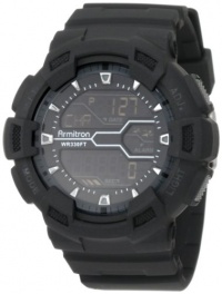 Armitron Men's 40/8246MBLK Black Resin Digital World Time Sport Chronograph Watch