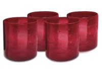 Artland Iris DOF, 14-Ounce, Ruby, Set of 4