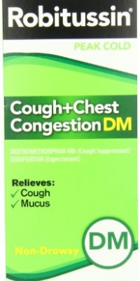 Robitussin Peak Cold Cough Plus Chest Congestion DM, 12-Ounce