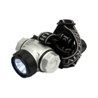 Dorcy 41-2098 Weather Resistant Adjustable LED Headlight Flashlight with (2) Brightness Modes, 115-Lumens, Silver Finish