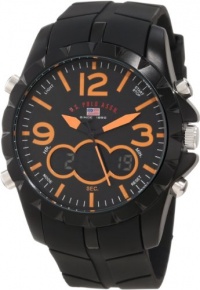 U.S. Polo Assn. Men's US9238 Black Analog Digital Strap Watch