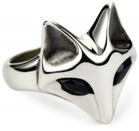 Elizabeth and James Fox Sterling Silver and Black Sapphire Ring Size 7