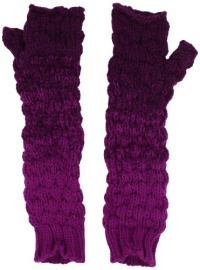 Echo Design Women's Ombre Bobble Fingerless Glove, Grape, One Size