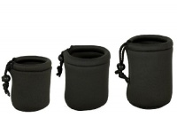 3 Pack Micro Lens Pouch for Leica, Micro Four Thirds, Fuji X-Pro 1, Sony NEX, Pentax Q, Nikon 1 Lenses - Small, Medium, Large