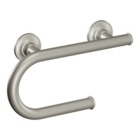 Moen LR2352DBN Home Care Grab Bar Toilet Paper Holder, Brushed Nickel