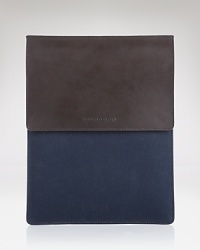 Classic luxury easily goes hand in hand with precious devices--stow fragile electronics in iconic Burberry style with this sleek and simple tablet sleeve.