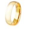 6MM High Polished Stainless Steel Gold Plated Wedding Band-Noureda