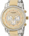 Akribos XXIV Men's AK439TT Grandiose Diamond Quartz Chronograph Gold Dial Watch