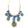 Betsey Johnson Jewels of the Sea Seashell Frontal Necklace