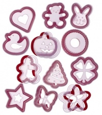 Progressive International 24 Piece Cookie Cutter and Stencil Set