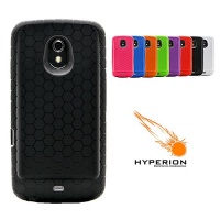 Hyperion Samsung Galaxy Nexus Extended Battery HoneyComb TPU Case Black (Hyperion Retail Packaging) Compatible with ALL Hyperion, Qcell, and Anker Galaxy Nexus Extended Battery Models