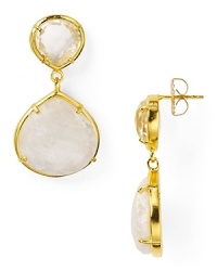 Roll with the stones. In faceted clear quartz, this pair of teardrop earrings from Coralia Leets adds sparkle to every day attire, or a festive flourish to evening looks.