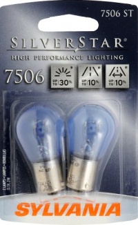 Sylvania 7506 ST SilverStar High Performance Halogen Miniature Lamp, (Pack of 2)