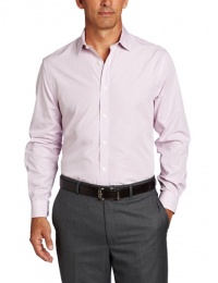 Perry Ellis Men's Long Sleeve Slim Fit Multi Check Shirt, Winsome Orchid, Small