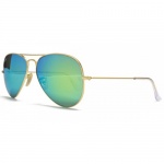 Ray-Ban RB 3025 112/19 Metal Aviator Gold / Crystal Green Multi Green Mirror