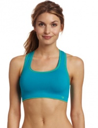 Champion Women's Seamless Reversible Sports Bra, Parakeet/Lilypad, Medium