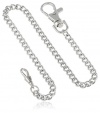 Charles-Hubert, Paris 3548-W Stainless Steel Pocket Watch Chain